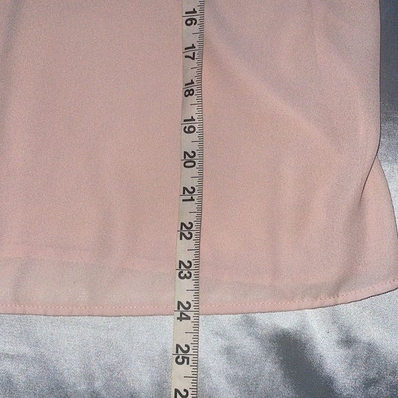 Rue 21 Pink Chiffon w/Gold Chain Swing Top Halter Neck Lightweight Fairycore MED - Picture 6 of 10